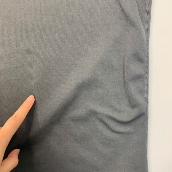 Nike Sweatshirt Mens M Medium Dark Gray Quarter Zip Dri Fit Long Sleeve Pullover - Picture 7 of 15